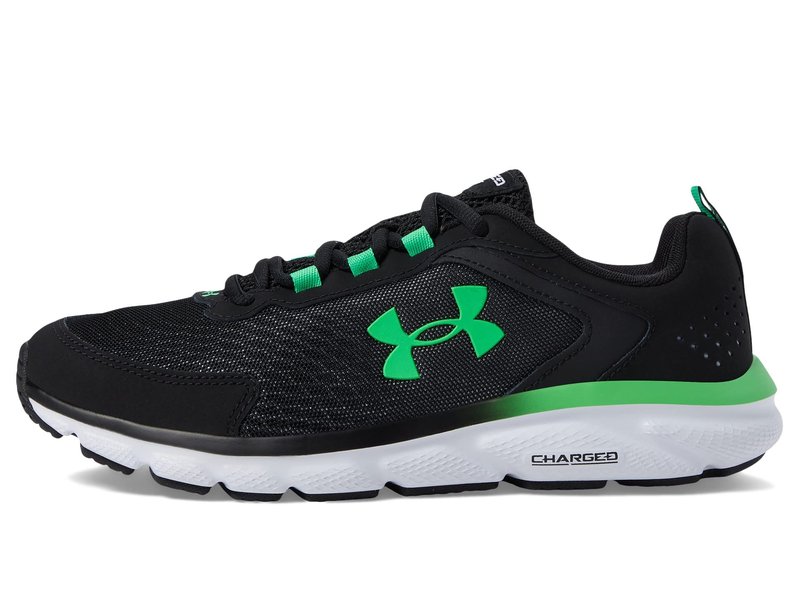 Under Armour Men's Charged Assert 9, (008) Black/Extreme Green/Extreme Green, 15