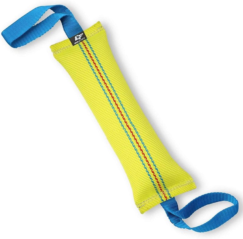 Bull Fit Dog Bite Tug Toy - Durable Fire Hose Tug with 2 Strong Handles | Perfect for Medium to Large Dogs, Tug of War & Training