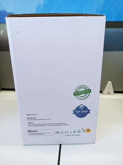 Balimo Automatic Cat Feeder, 3L, Stainless Steel Bowl, 1-6 Meals a Day, White