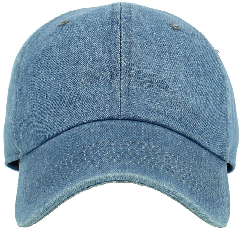 KB-LOW MDM Classic Cotton Dad Hat Adjustable Plain Cap. Polo Style Low Profile (Unstructured) (Classic) Medium Denim Adjustable