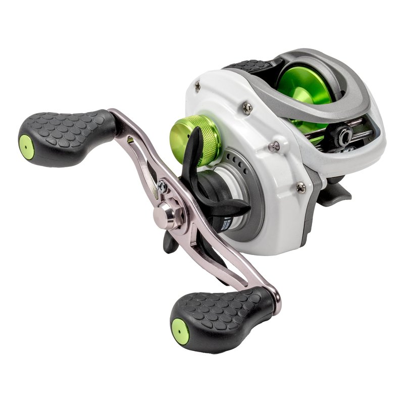 Lew’s MACH 1 Baitcast Fishing Reel, 7+1 Bearings, 7.5:1 Gear Ratio, Graphite Frame and Sideplate, Multi-Setting Brake, Right-Hand Retrieve