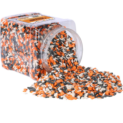 Halloween Sprinkles Bulk - 1.7 LB - Bat, Pumpkin & Ghosts Confetti Sprinkles - Spooky Toppings - Great for Cookies, Cupcakes, Fall