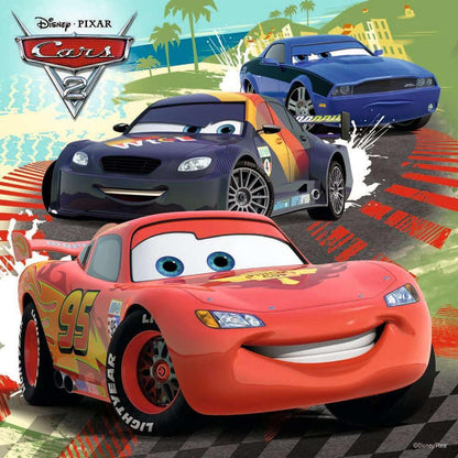 Ravensburger - Disney Cars: Worldwide Racing Fun - 49 Piece Jigsaw Puzzle 3 Pack Set - Lightning McQueen and More - Larger Pieces - Premium Quality - Ideal Gift - Screen-Free Fun - Children Age 5+