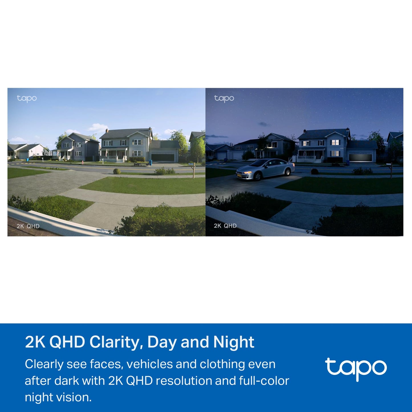 TP-Link Tapo Smart Video Doorbell Camera with Chime, Battery or Wired, 2K QHD Color Night Vison, No Monthly Fee, 180° Ultra-Wide Head-to-Toe View, Ring Call, Free AI Detection, Local Storage (D225)