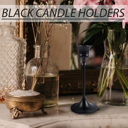 Candlestick Holders,Taper Candle Holder for Candlesticks Black Candelabra Candle Holders Vintage Candle Stick Candle Holder for Fireplace Party Dining Home