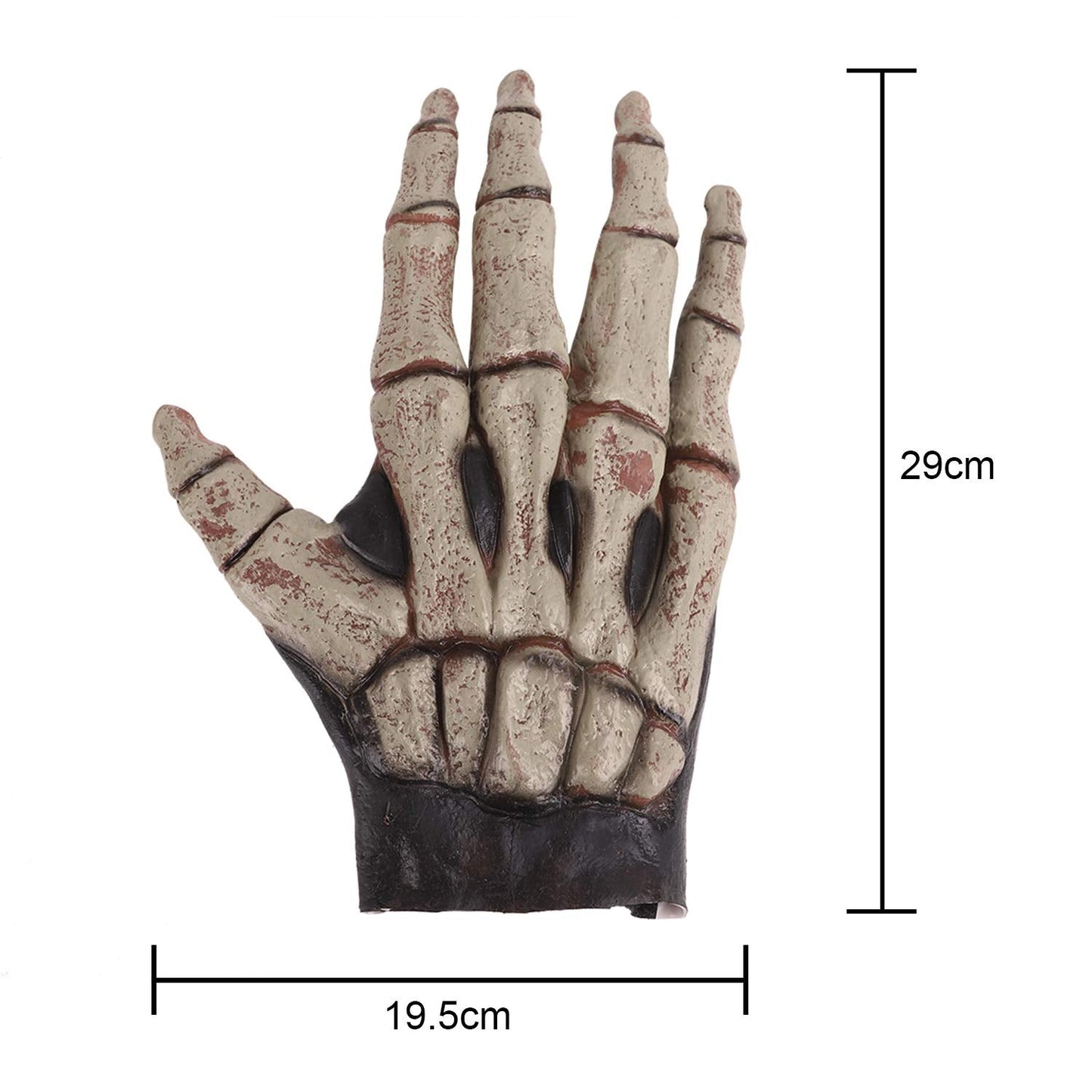 Skeleton Gloves Halloween Costume Party Cosplay Skull Gothic Horror Bone Gloves Skeleton Dress up Role Play Devil Witch Finger Wolf Claws Glove Halloween Props Party Favors
