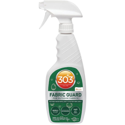 303 Products Fabric Guard, Water Repellent Spray for Outdoor Fabrics – Protects Upholstery, Cushions & Canvas, Stain Protection, Sunbrella Recommended, 16 oz