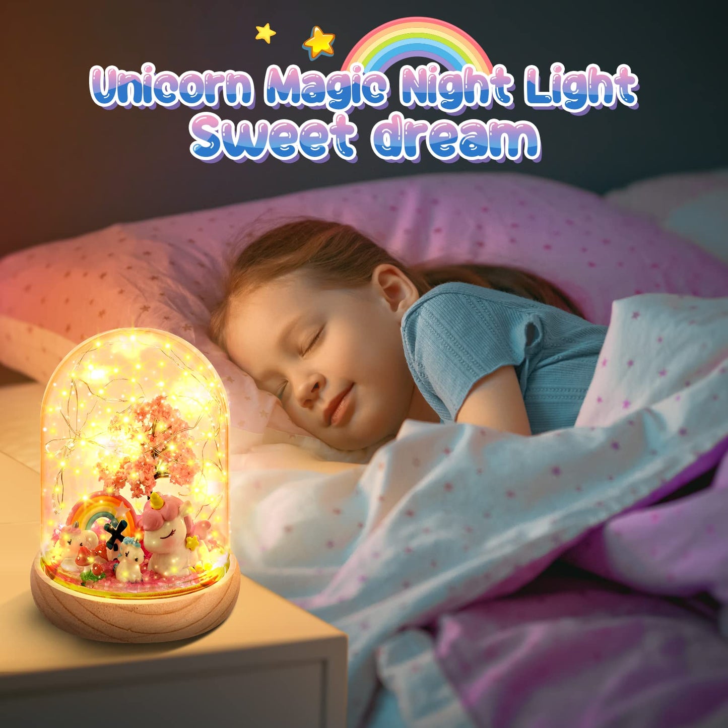 Dislocati Unicorn Gifts for Age 3-9 Year Old Girls Craft Kits for Kids Age 3-8, 3-7 Year Old Girl Best Handmade Unicorn Toys & Games