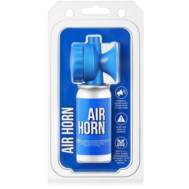 Saillong 1 Pack 1.4oz Marine Boat Air Horn, Loud Air Horns for Safety, Mini Small Blow Fog Bear Horn, Meet Coast Guard, Emergency Use for Marine Boating Sporting Events Outdoor Alarm