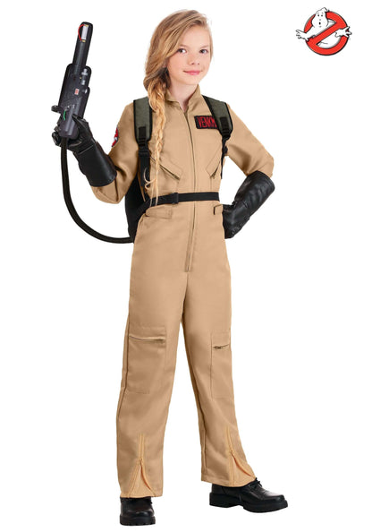Fun Costumes Kid's Ghostbusters Costume with Proton Pack Accessory, Ghostbusters Jumpsuit, Officially Licensed Outfit for Halloween - Small