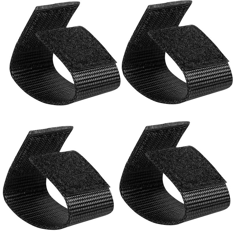TACNEX Duty Belt Keepers w/Hook and Loop Closure for 2"-2.25" Wide Tactical Belt Accessories Nylon Loops for Police Security Law Enforcement 4 PCS Black
