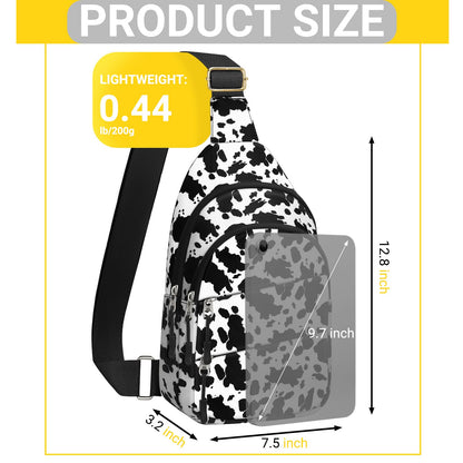 Tuwubi Crossbody Bags for Women, Sling Bag for Men, Small Hiking Backpack Anti Theft Lightweight for Outdoors Travel (M, Black)
