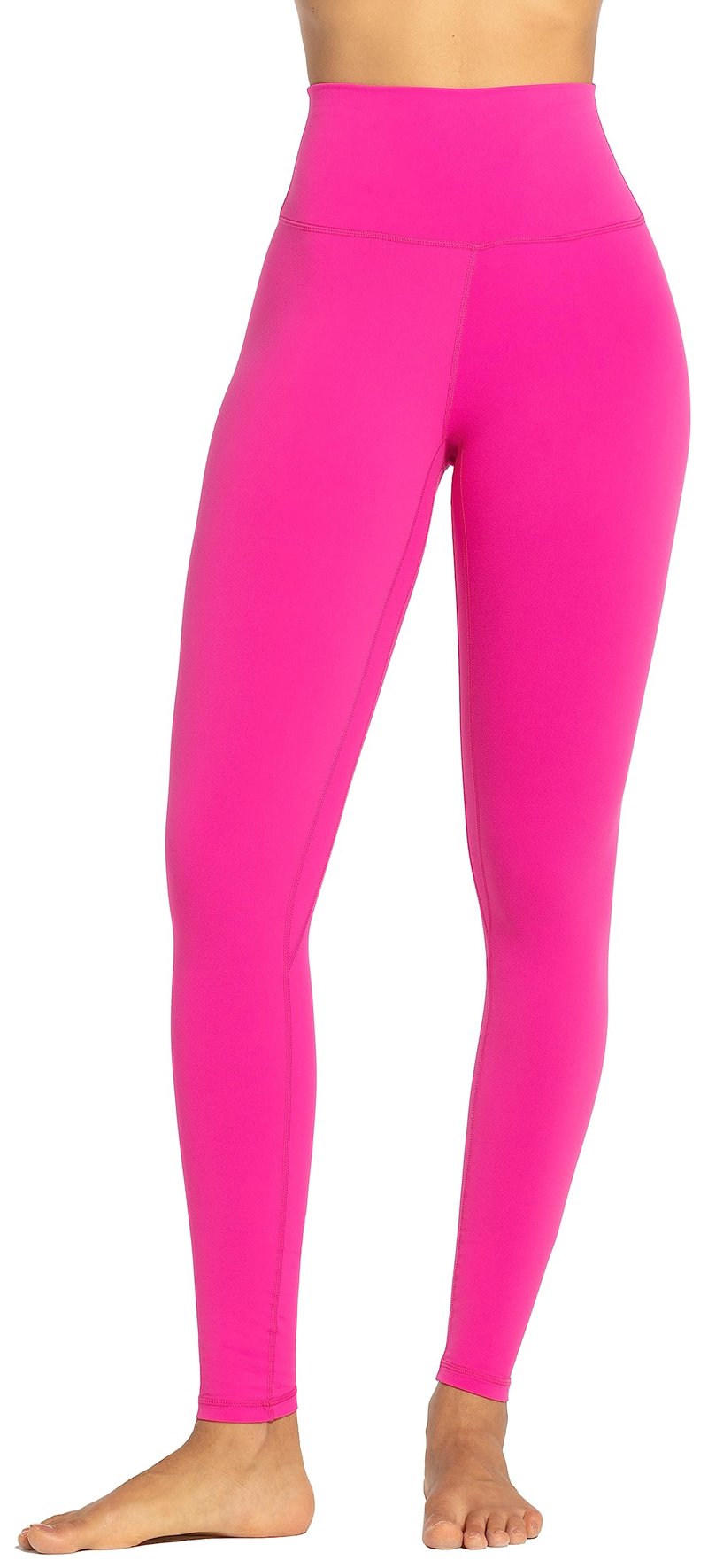 Sunzel Workout Leggings for Women, Squat Proof High Waisted Yoga Pants 4 Way Stretch, Buttery Soft, Hot Pink, Medium