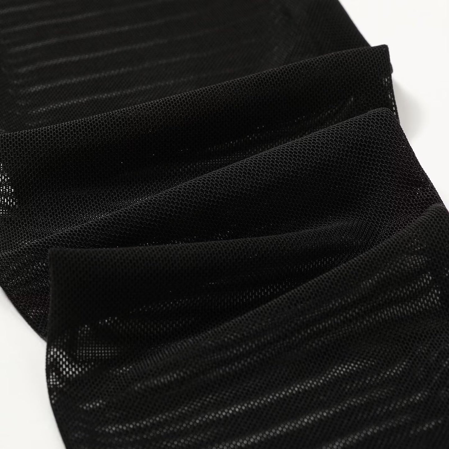 Hazhlko Women's Long Stretchy Mesh Tulle Sheer Gloves Costume Wedding Opera Halloween Party 1920's Dance Gloves Black