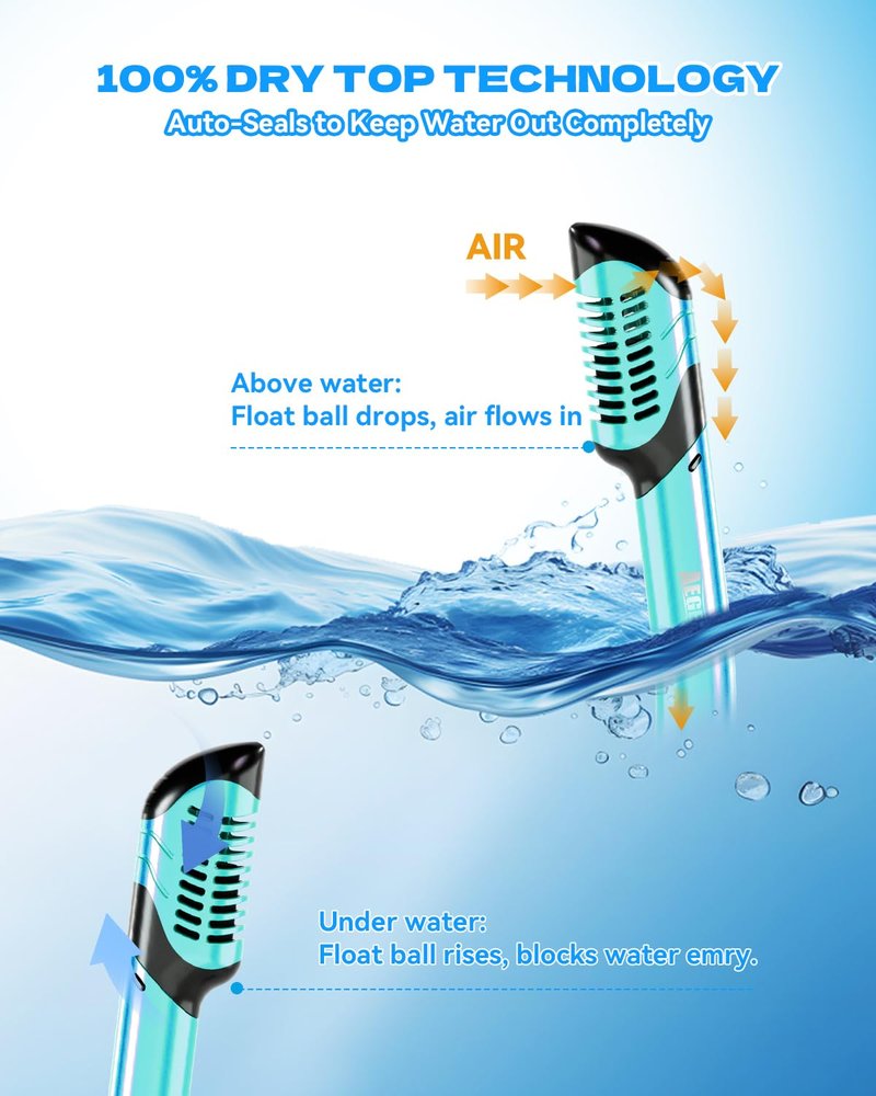 Aegend Diving Dry Snorkel for Adult & Youth - Foldable Snorkeling Gear with Top Dry Valve, Perfect for Snorkeling, Freediving, Swimming and Scuba Diving (Cyan & Rose Red)