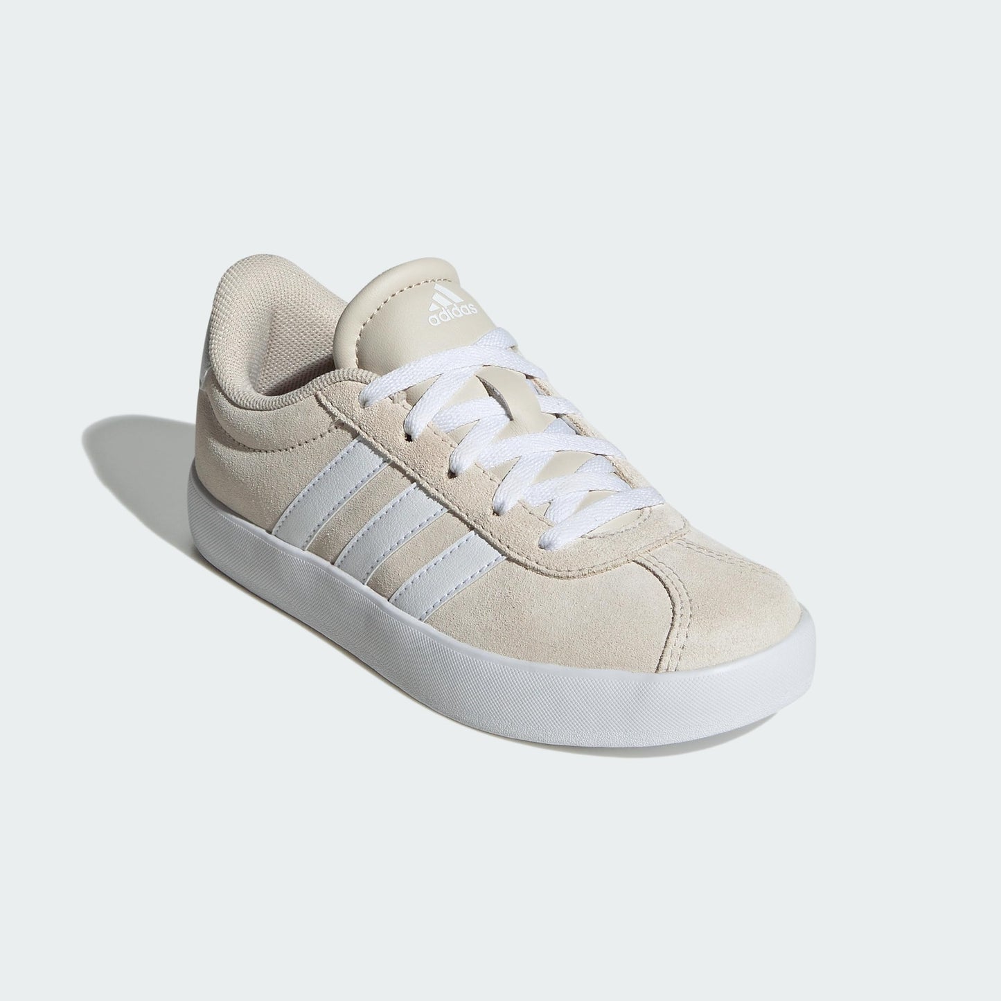 adidas Unisex Kids VL Court 3.0 Shoes, Aluminium/Cloud White/Aluminium, 6 UK