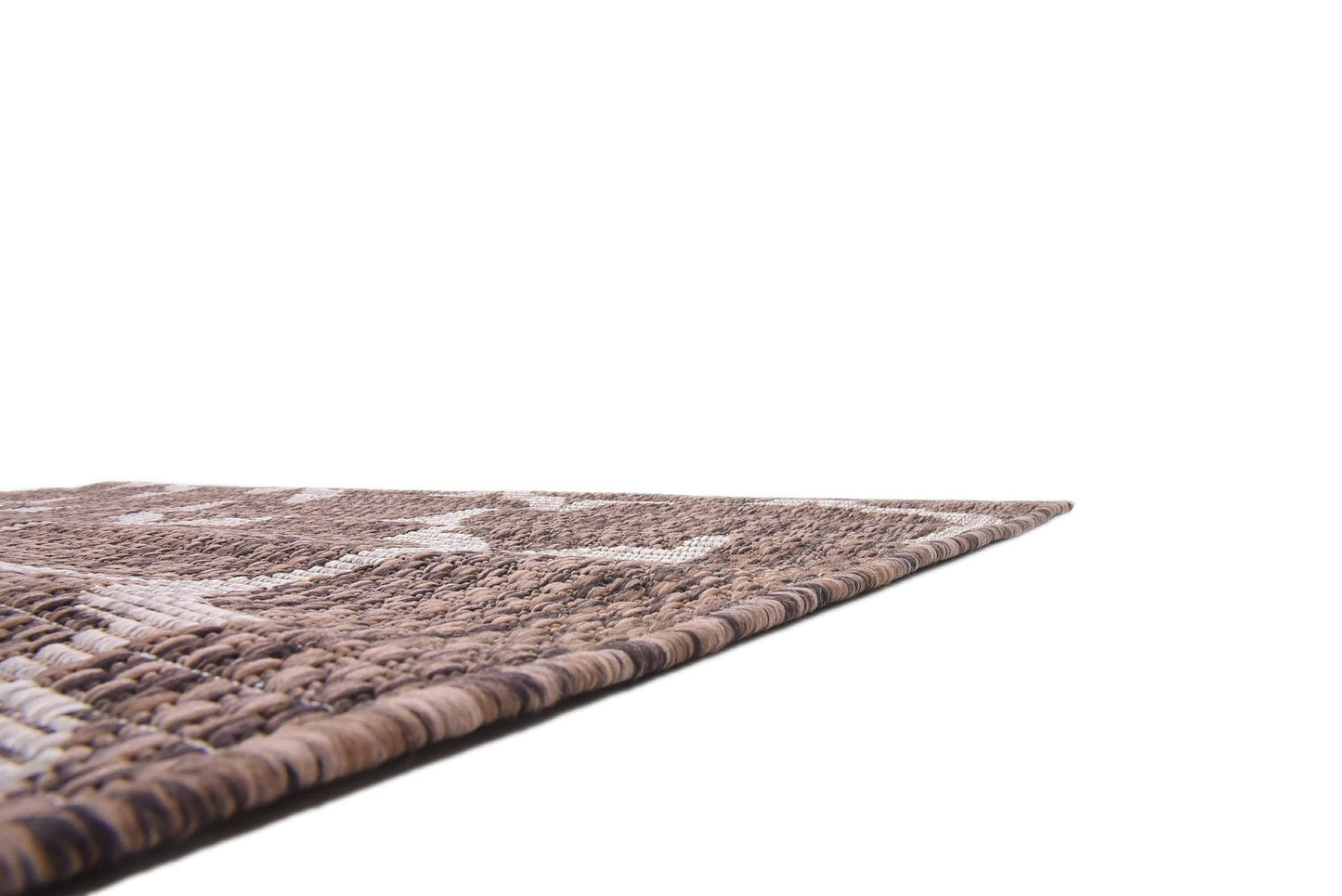 Unique Loom Outdoor Trellis Collection Area Rug (4' 1" x 6' 1" Rectangle, Brown/ Ivory)