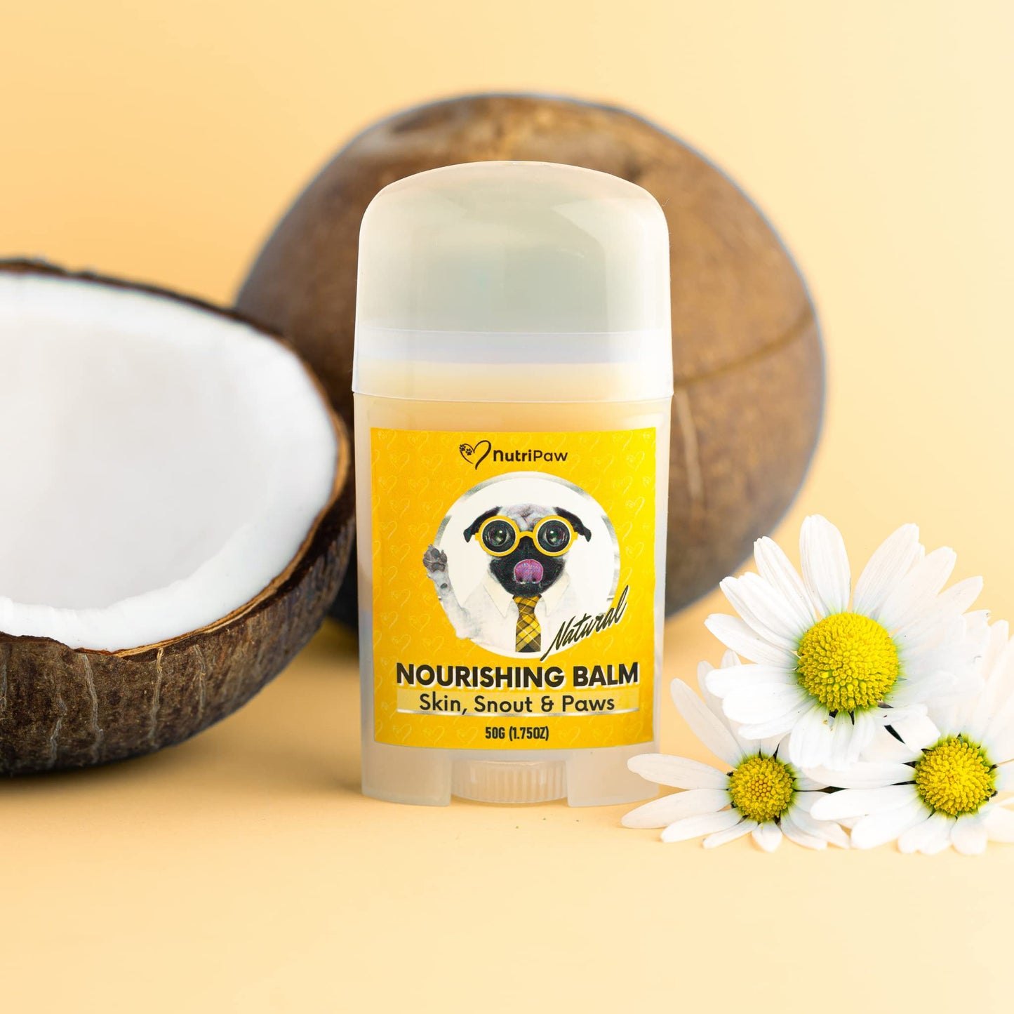 NutriPaw Nourishing Balm For Dogs & Cats - Moisturise & Soothe Dry, Cracked, Flakey Skin, Snout & Paws - Easy to apply - For all ages & breeds