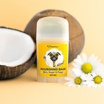NutriPaw Nourishing Balm For Dogs & Cats - Moisturise & Soothe Dry, Cracked, Flakey Skin, Snout & Paws - Easy to apply - For all ages & breeds