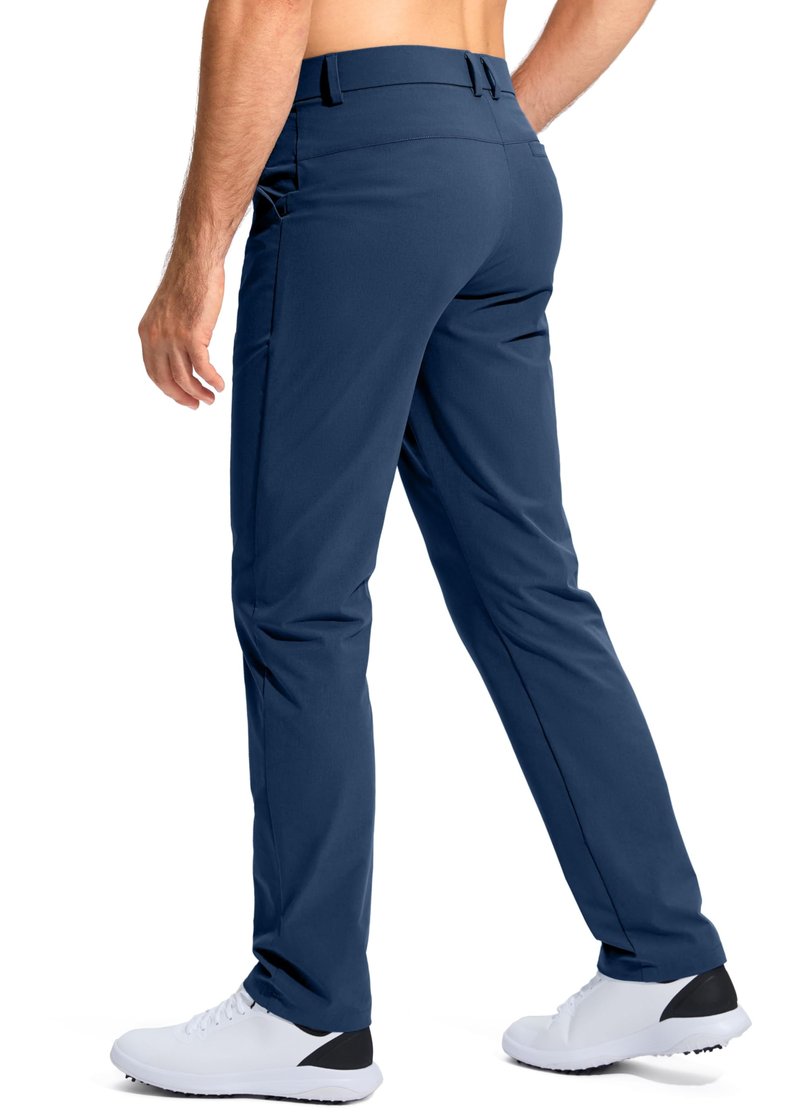 Pudolla Men's Golf Pants Mens Stretch Dress Pants 32 Lightweight Quick Dry Casual Slacks Work Pants with Pockets(Navy 40Wx32L)