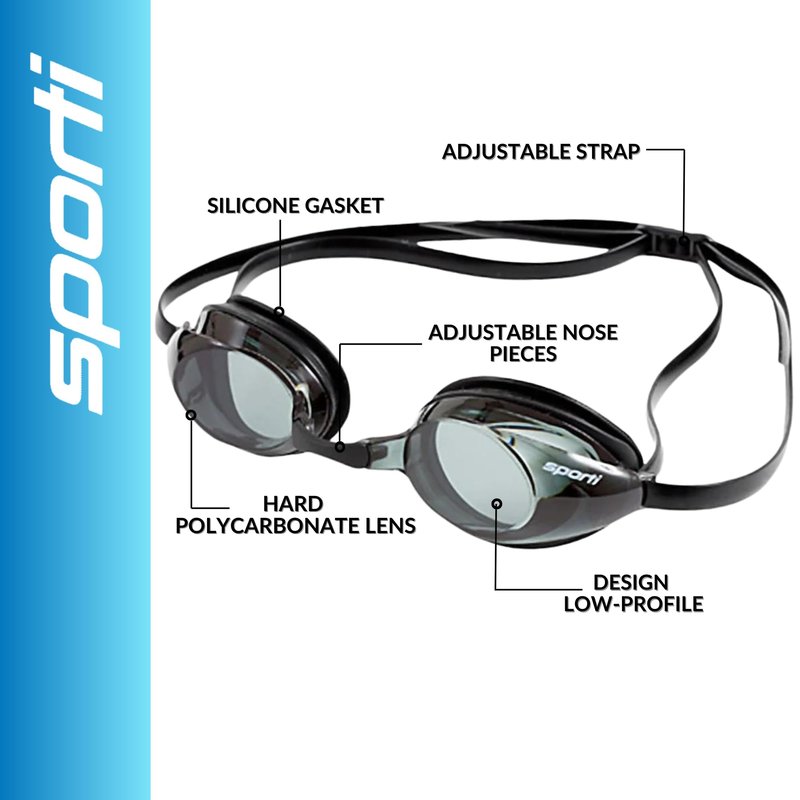 Sporti Antifog S2 Jr. Goggles - Smoke lens/Black frame