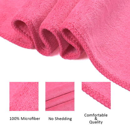 JML Microfiber Towels, Bath Towel Sets (6 Pack, 27" x 55") - Extra Absorbent, Fast Drying, Multipurpose for Bath, Swimming, Fitness, Sports, Yoga, Dark Blue/Green/Pink