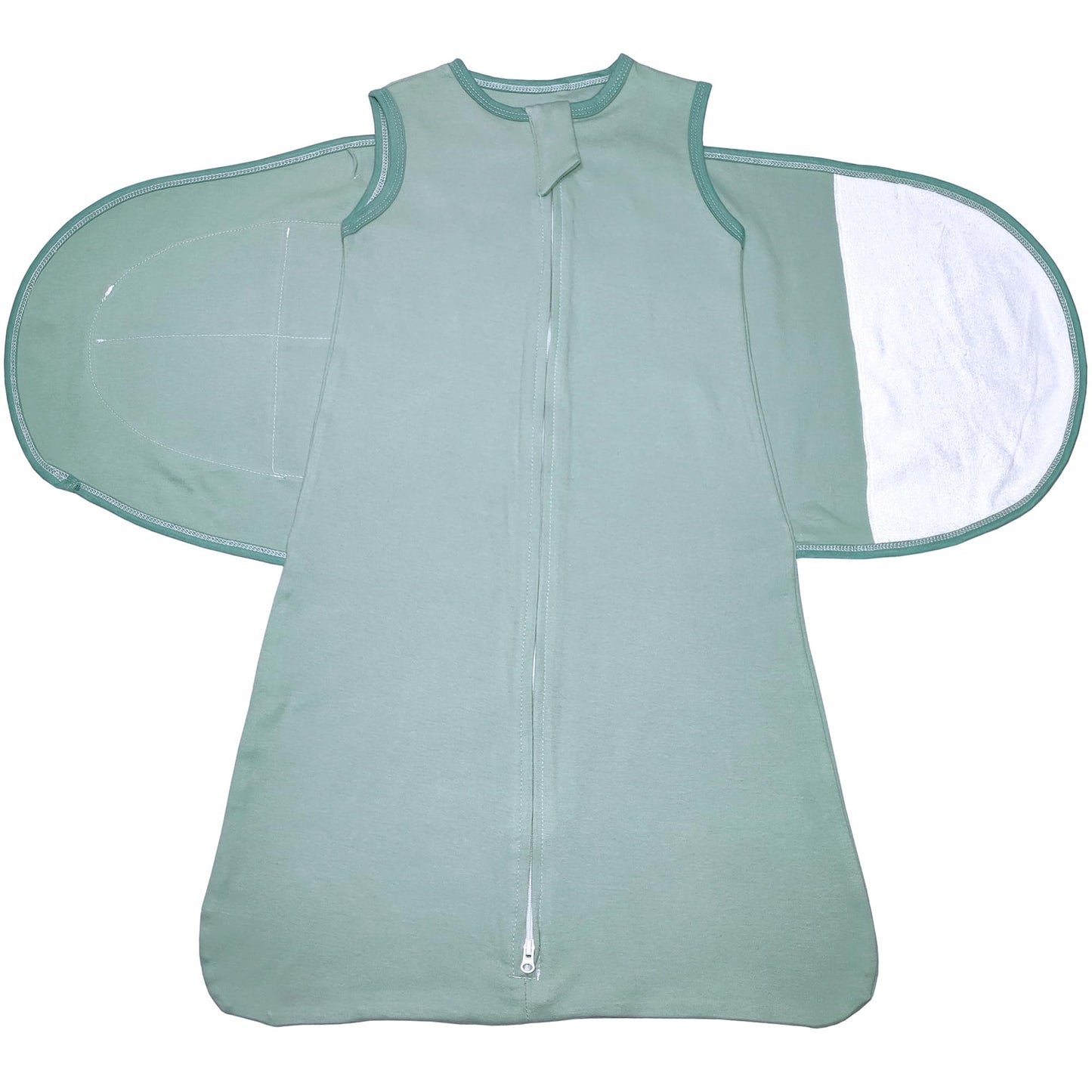 Enrich YLife Swaddle Sack for Baby Babies 3-Ways Adjustable Swaddling Sleeping Bag Cotton Wearable Blanket for Newborn Boys and Girls (Cyan, 3-6 Months)