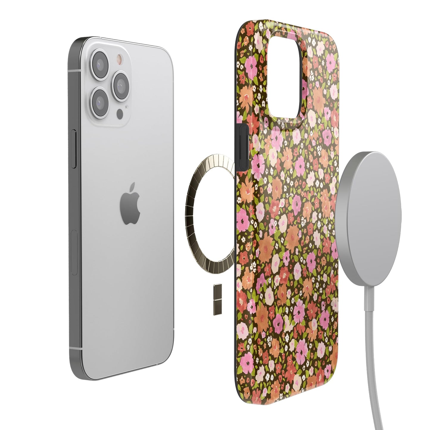 Casely iPhone 13 Pro Max Case | Here Comes The Sun | Colorblock Sunset | Classic Ultra Slim Case Design