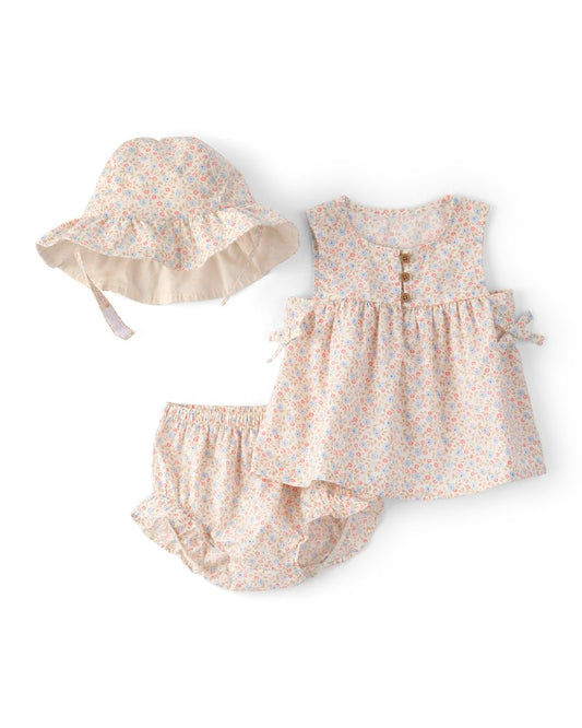 Carter's Girl 3-Piece diaper cover set, Pink Floral, 9M