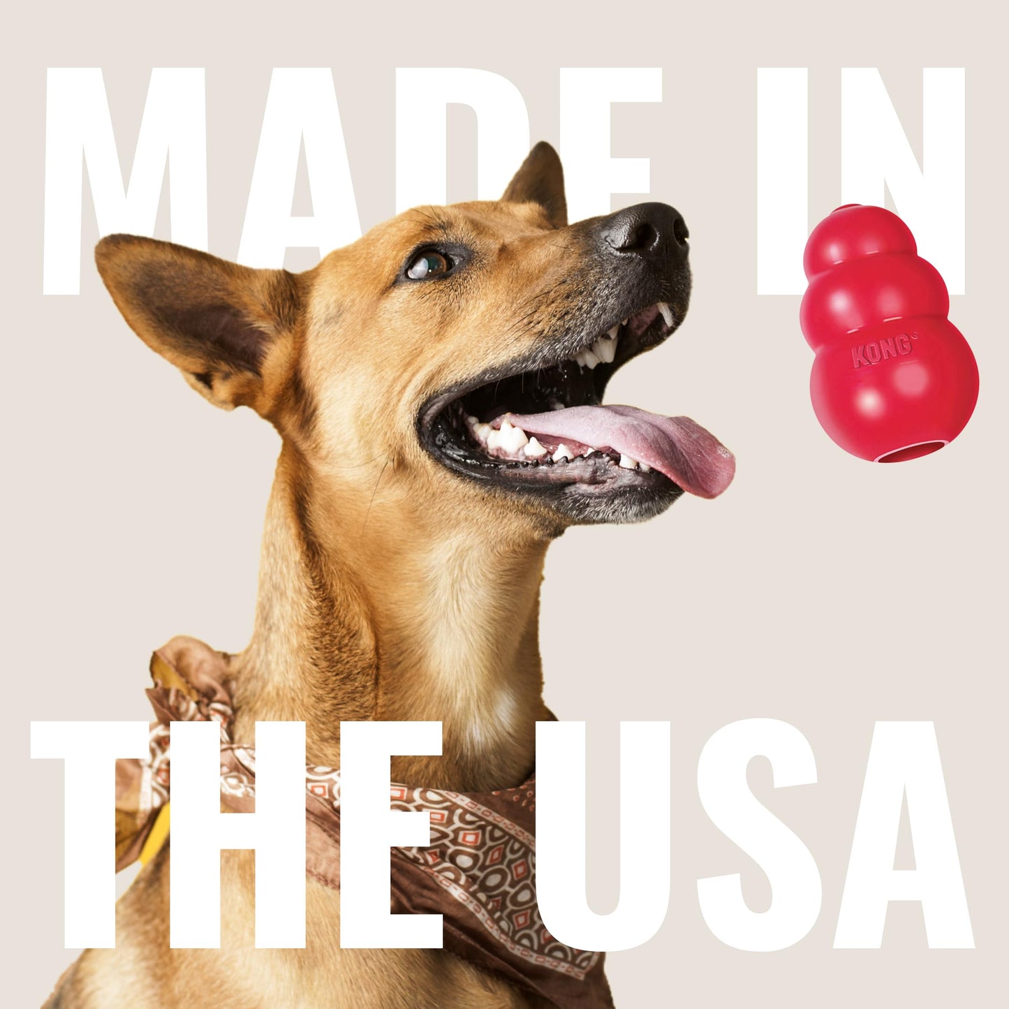 KONG Classic Stuffable Dog Toy - Fetch & Chew Toy for Dogs - Treat-Filling Capabilities - Durable Natural Rubber Material - For Medium Dogs