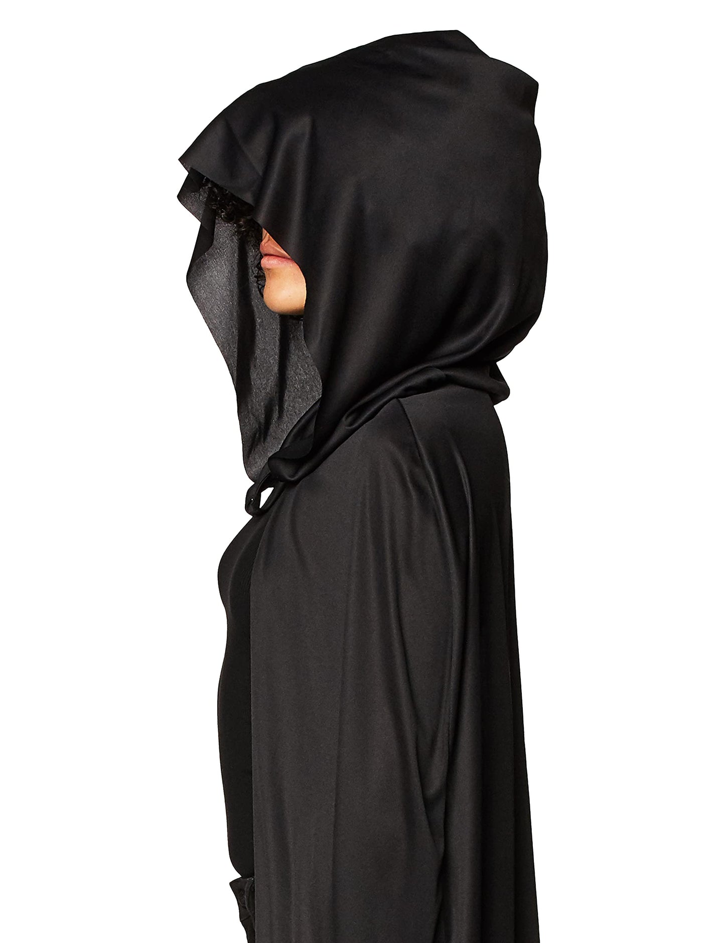 Rubie's Mens Hooded Cape 3/4 Length Costume, Black, One Size Party Supplies, Black, One Size US