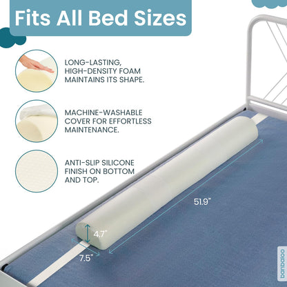 BANBALOO | Toddler Bed Guard - Classic Model | Bed Bumper for Toddlers | Lightweight, Comfortable Bed Barrier | Toddler Safety Bed Guard for Twin, Queen, King Size Beds | Anti-Fall Bed Barriers