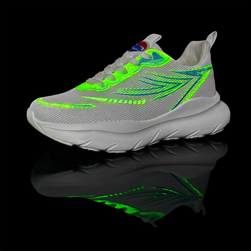 AFB Unisex Running Shoes Women Men Walking Tennis Sports Lightweight Arch Support Luminous Sneakers White