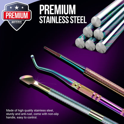FANDAMEI Ingrown Toenail Removal Kit, Pedicure Tools, Nail Care Kit, Cuticle Trimmer, Nail Cuticle Nippers, Cuticle Kit Stainless Steel, Cuticle Clippers, Cuticle Pushers, Manicure Kit, Pedicure Kit