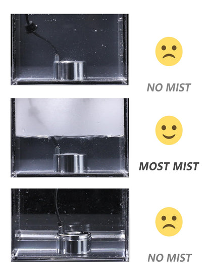 alizzy Ultrasonic Mist Maker, Indoor Fountain Water Feature Pond Portable Reptile Fogger Air humidifier, Halloween Cauldron Mini Fog Machine