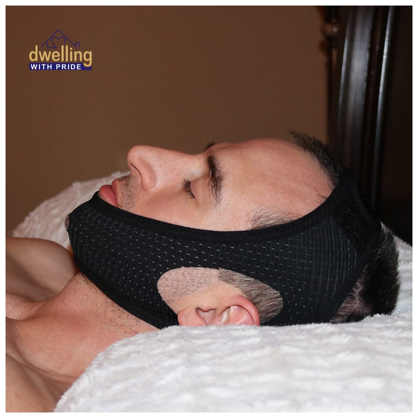 Anti Snore Chin Strap - Anti-Dry Mouth Chin Strap for CPAP Users - Stop Noise - Snoreless Sleeping Solution for Men and Women - Breathing Aid for Snoring