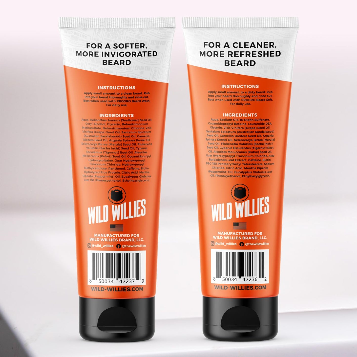 Wild Willies Beard Straightener for Men - 3 Temperature Settings, Tourmaline Ceramic Heated Beard Brush & Hot Comb - Portable, Ionic Technology, Coarse & Curly Hair, 400F - Grooming Tool