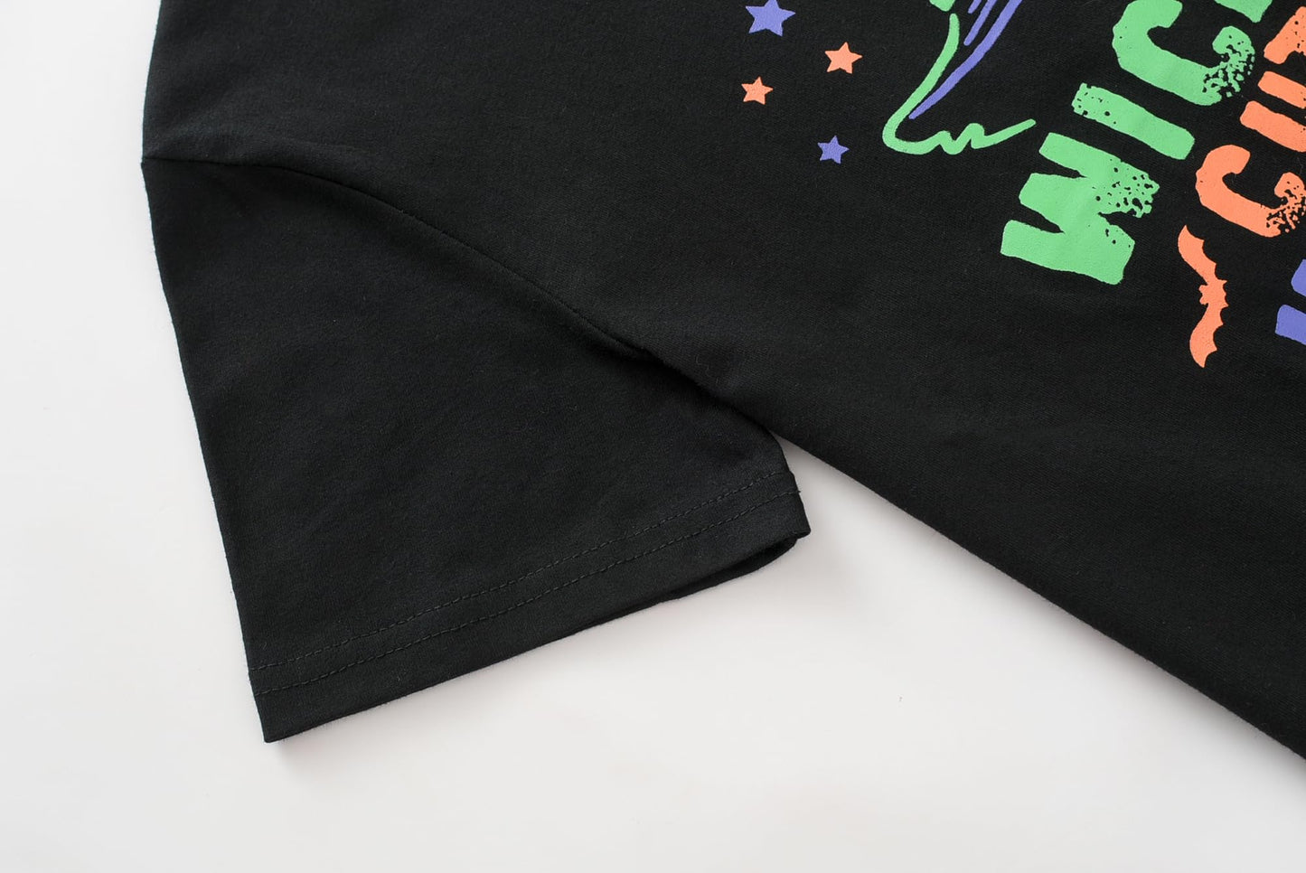 UNICABBIT21 Pajamas for Girls Cute Black Witch Halloween Pants and Short Sleeve Tee Big Kids Sleepwear Set Size 10