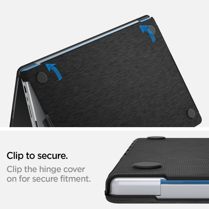 Spigen Urban Fit Laptop Case Compatible with MacBook Pro 16 inch with M3 Max / M3 Pro / M2 Pro / M2 Max Chip / M1 Pro / M1 Max Chip (2023/2021) - Black