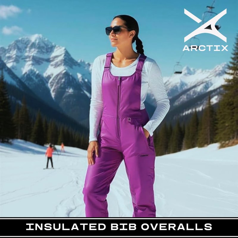 Arctix Women's Essential Insulated Bib Overalls, Amethyst, 4X Tall