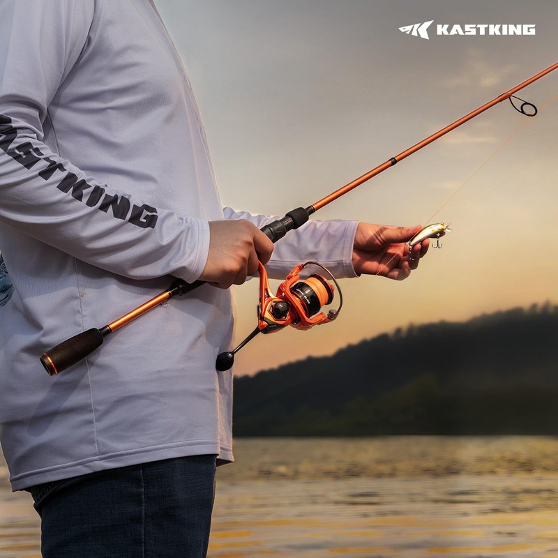KastKing Lethal Blaze Spinning Fishing Reel, 17.6LBs Max Drag, 5.2:1 Gear Ratio, Ultra-Smooth Freshwater & Inshore Spinning Reel, CNC Aluminum Spool, Ideal for Bass & Trout Fishing