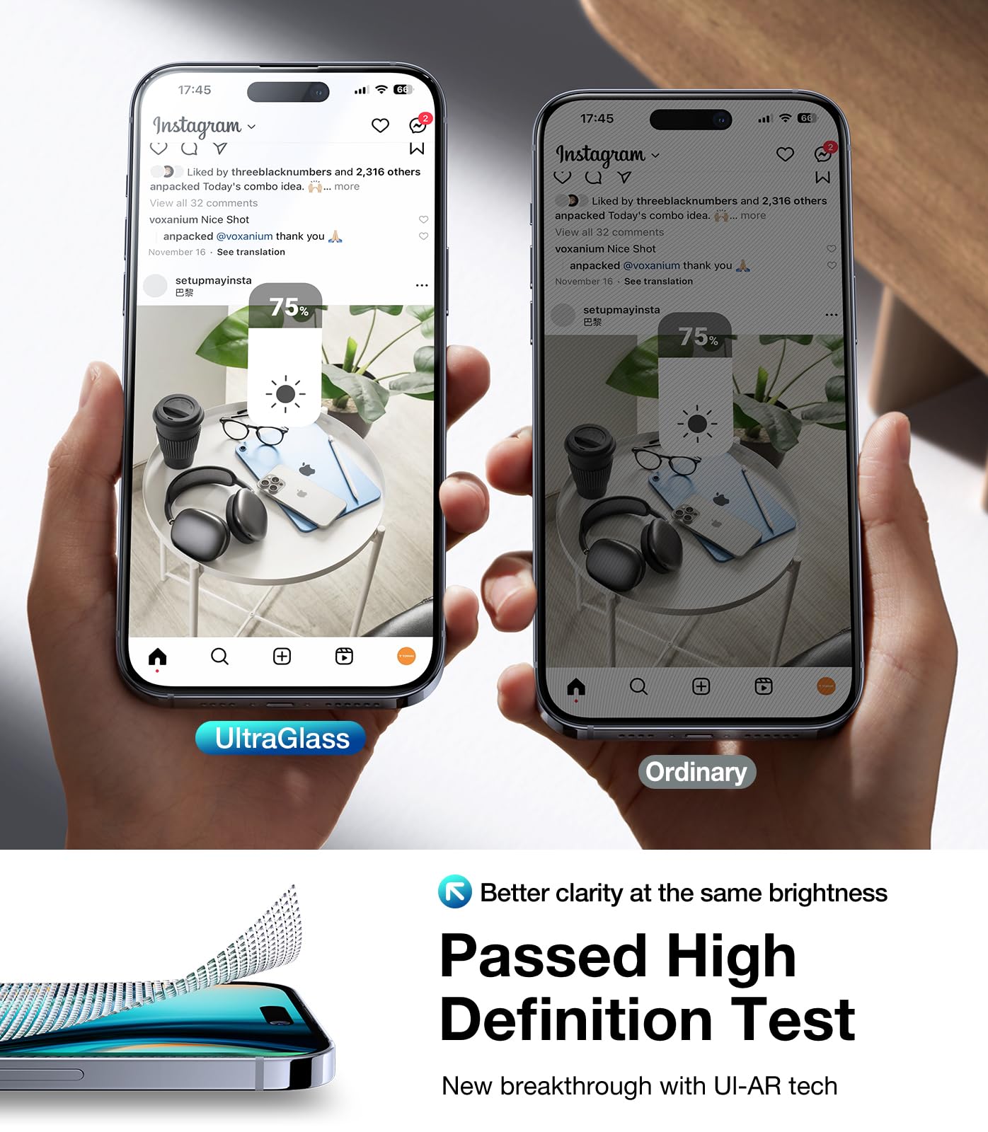 UltraGlass 9H+ Glass for iPhone 15 Pro Max Privacy Screen Protector [Invisible Privacy Armor] Screen Protector 15 Pro Max Tempered [Full Coverage & Longest Durable] 15 ProMax, 2 Pack