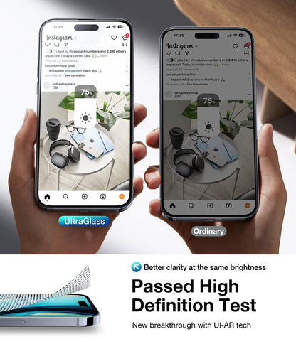 UltraGlass 9H+ Glass for iPhone 15 Pro Max Privacy Screen Protector [Invisible Privacy Armor] Screen Protector 15 Pro Max Tempered [Full Coverage & Longest Durable] 15 ProMax, 2 Pack