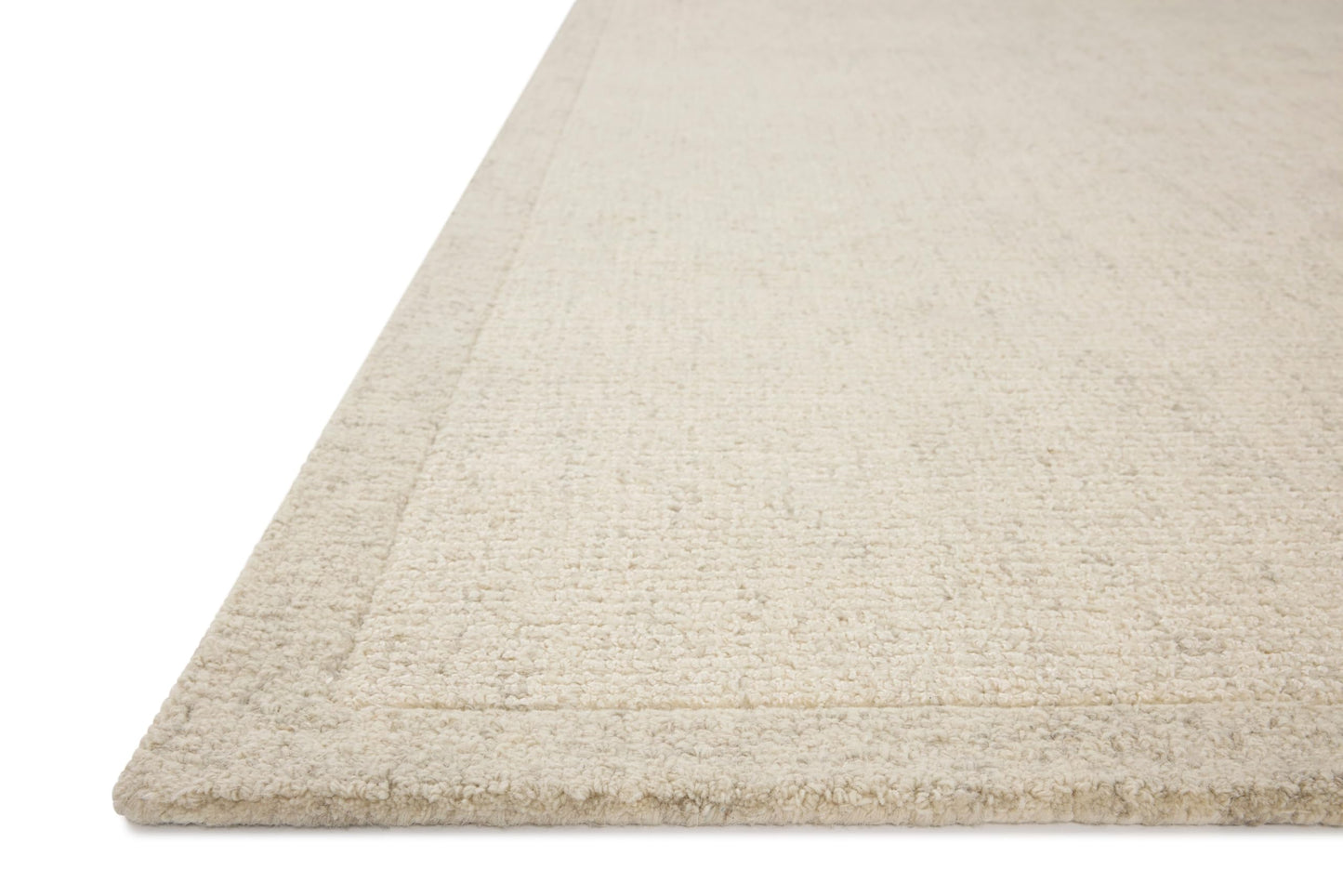 Loloi Magnolia Home by Joanna Gaines Henley Collection HNY-01 Ivory/Smoke 5'-0" x 7'-6" Area Rug