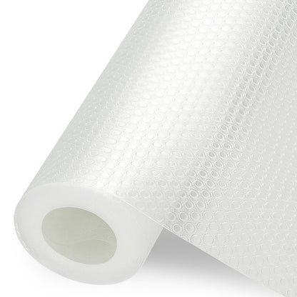 Shelf Liner, Waterproof Refragerator Liner, Drawer Liners for Kitchen Cabinet, Bathroom Under Sink Mat Non Adhesive Fridge Liner EVA Place Mats Roll - Clear 17.7"×78.7"