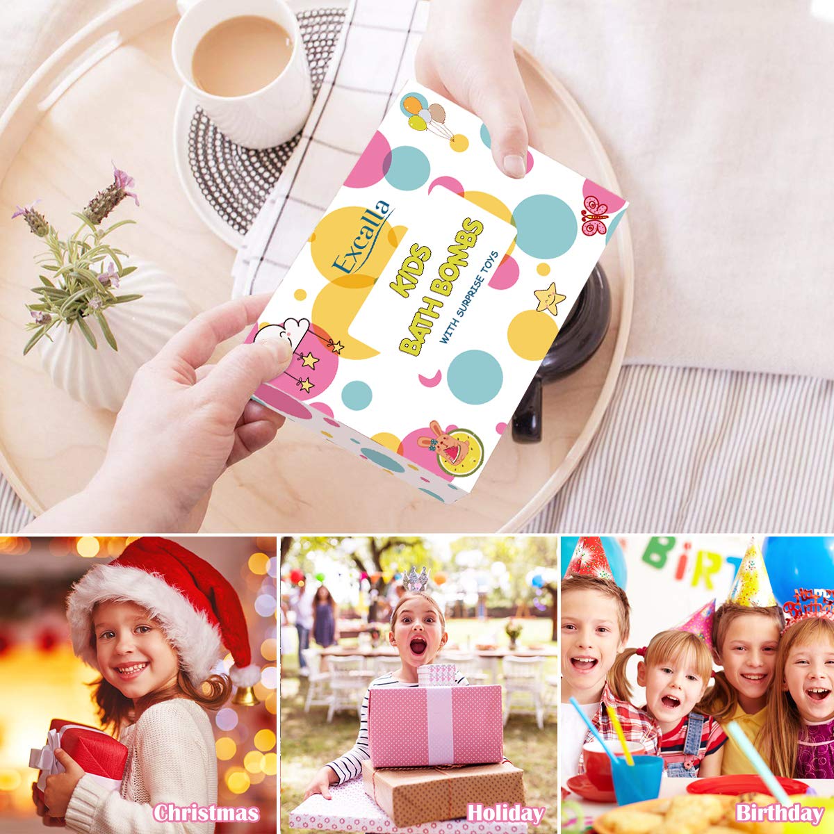 Bath Bombs for Kids with Toys Inside Surprise - 12pack Bubble Bath Fizzies Vegan Essential Oil Spa Bathbombs Fizz Bath Balls Kit for Girls Boys Women Skin Moisturize, Handmade Girl Gift Set, Kid Safe