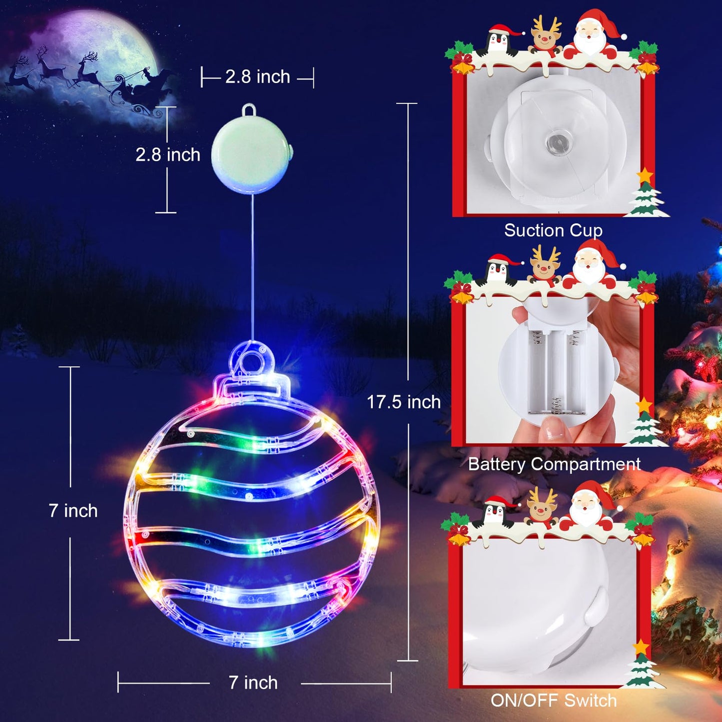 LOLStar Valentines Day Window Lights Decor with Timer, 3 Pack Battery Operated Red Heart-Shaped Window Decorations Silhouette Sucker LED Lamp Slow Fade Mode Romantic Light for 2026 Holiday Indoor Home