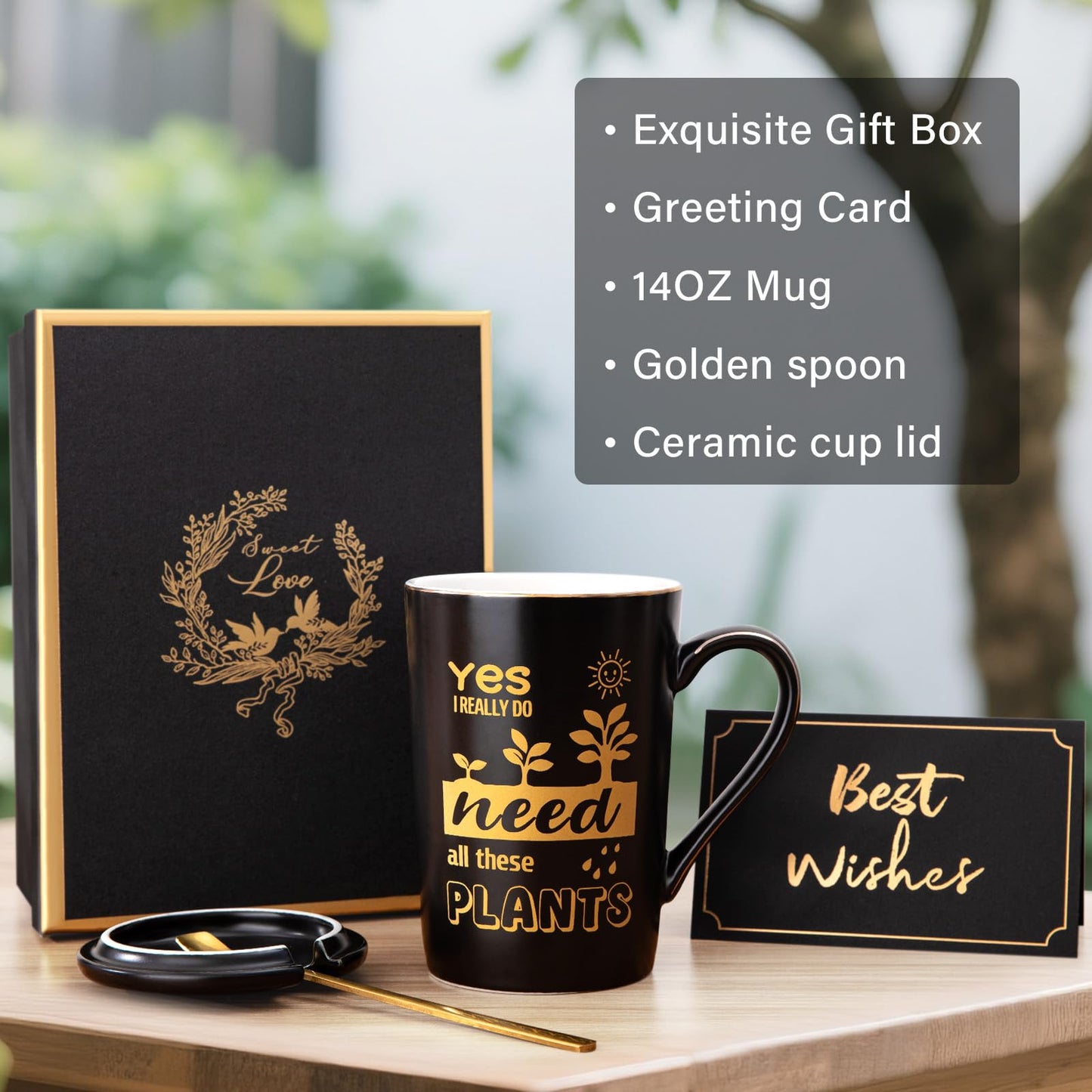 Best Friend Birthday Gifts for Women, Friendship Gifts for Women, Unique Birthday Valentines Day Gift Ideas for Her, Friends Female, Besties, BFF Ceramic Marble Coffee Mug Gift Box Printed Gold 14 oz