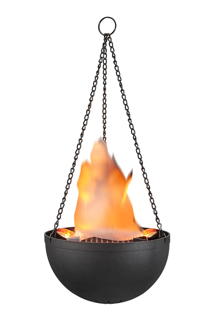 Aspen Creative 61168-02-1, Hanging Fire Flame Light Prop for Halloween, Christmas and Party Decor Black