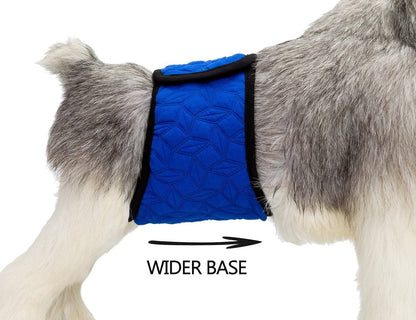 Mkouo Male Dog Nappies Wraps Incontinency Belly Band for Small and Medium Dogs, High Absorption, Reusable, Washable(3 Pack) M